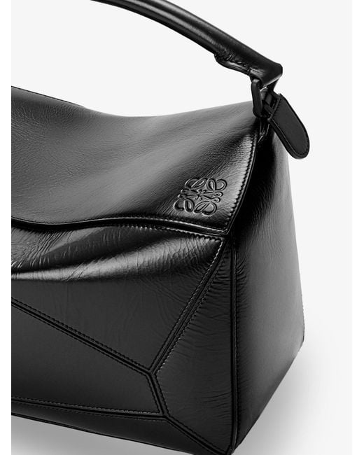 Loewe Black Puzzle Large Leather Bag for men