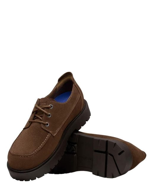 Birkenstock Brown Moccasin Highwood Moc Lace Low Leather Loafers