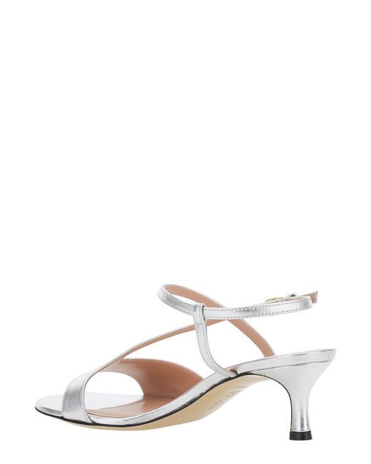 Pollini White Heeled Sandals