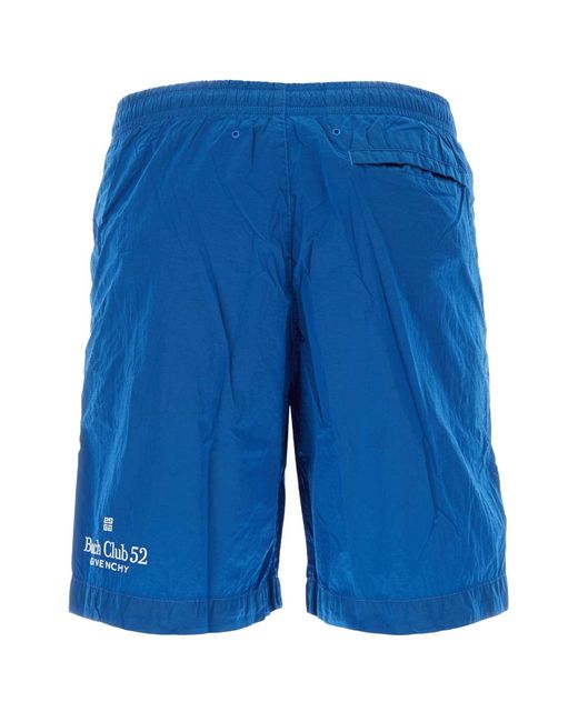 Givenchy Blue Nylon Swimming Shorts for men