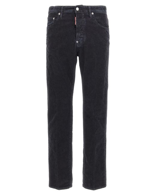 DSquared² Blue 642 Pants Cotton Elastane for men