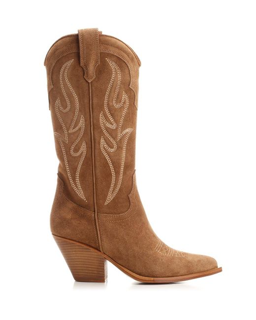 Sonora Boots Santa Fe Cowboy Boot in Brown Lyst