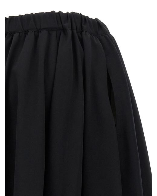 Comme des Garçons Black Wool Skirt