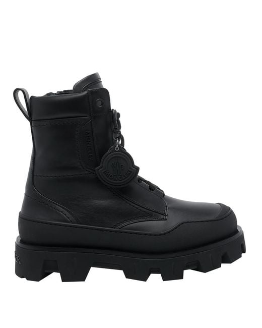 Moncler Black Peak Path Ankle Boots for men
