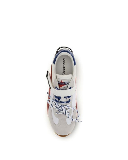 DSquared² White Sneakers Dc-642-- Upper: Calf Leather Trainers for men
