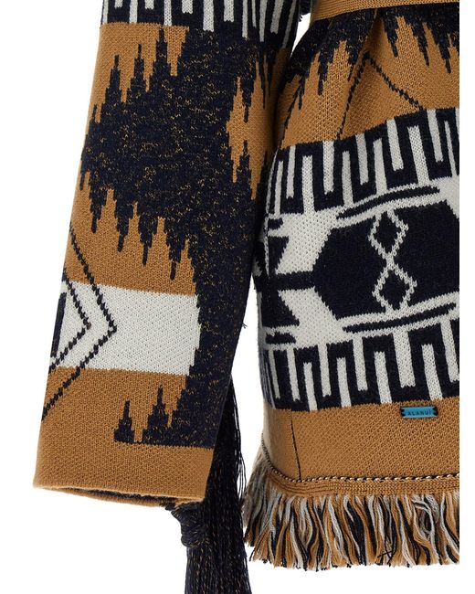 Alanui Black 'African Vibes' Cardigan