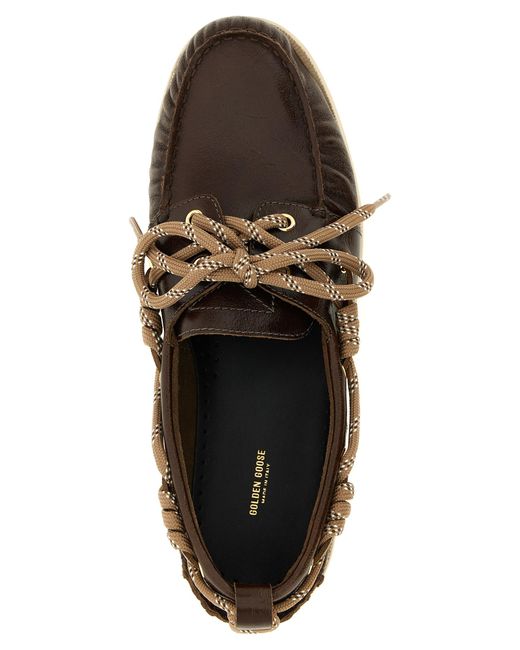 Golden Goose Deluxe Brand Brown Leather Loafers for men