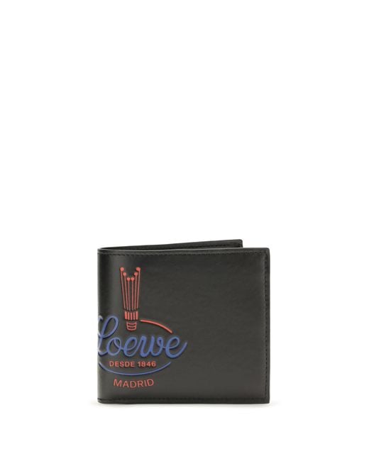 Loewe Black Bifold Wallet Crown Calf Leather (Bos Taurus) Umbrellas for men