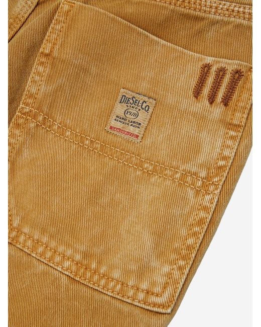 DIESEL Yellow Jeans Workwear Cotton for men