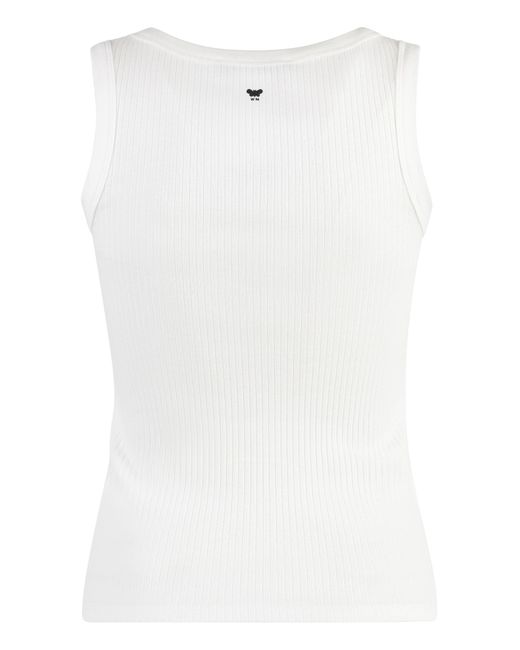 Weekend by Maxmara White Multic Cotton Tank Top