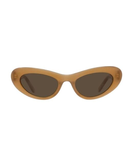 Loewe Brown Sunglasses Cat Eye Full Rim, Shiny Frame And Lens Lw40156U50E