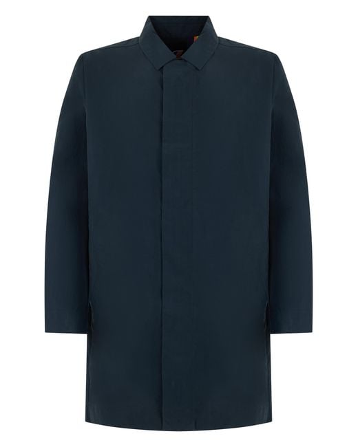 K-Way Blue Coat Poirol Cotton-Blend for men