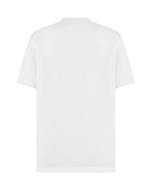 Gucci White Cotton T-Shirt-Multicolour T-Shirts for men