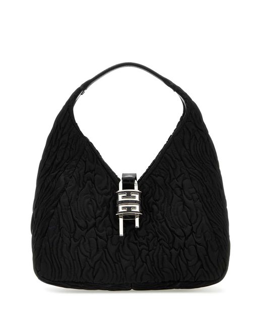 Givenchy Black Fabric G-Hobo Mini Handbag