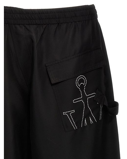 J.W. Anderson Black Twisted Joggers for men