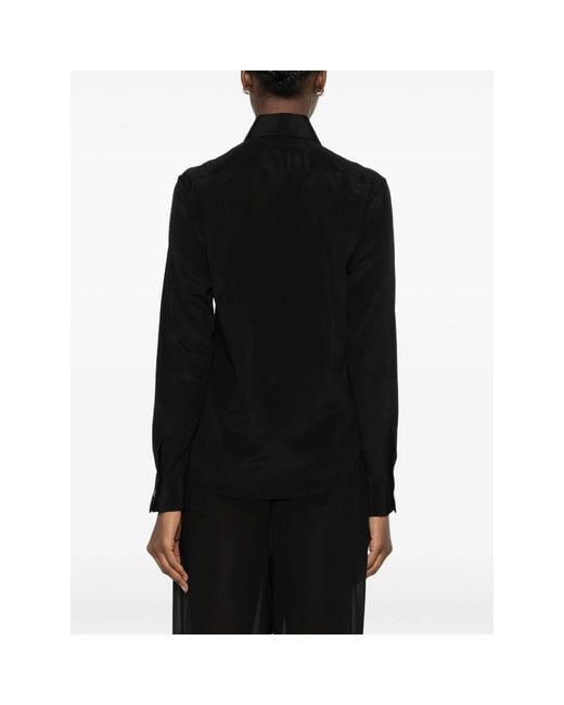 Mazzarelli Black Shirt Silk
