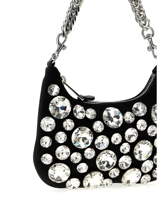 Moschino Metallic Jewel Stones Handbag
