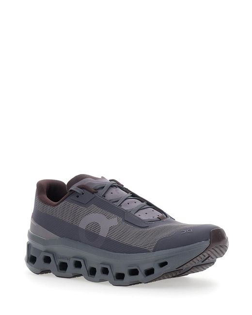 On Shoes Gray Sneakers Tech Fabric Trainers for men