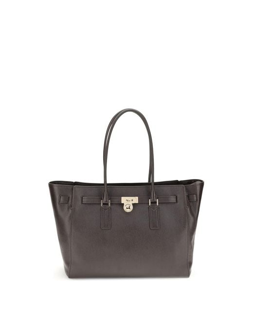 Michael Kors Black Hamilton Moderne Large Tote Bag