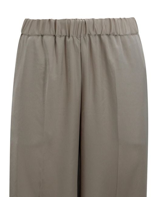 P.A.R.O.S.H. Gray Trousers Polyester