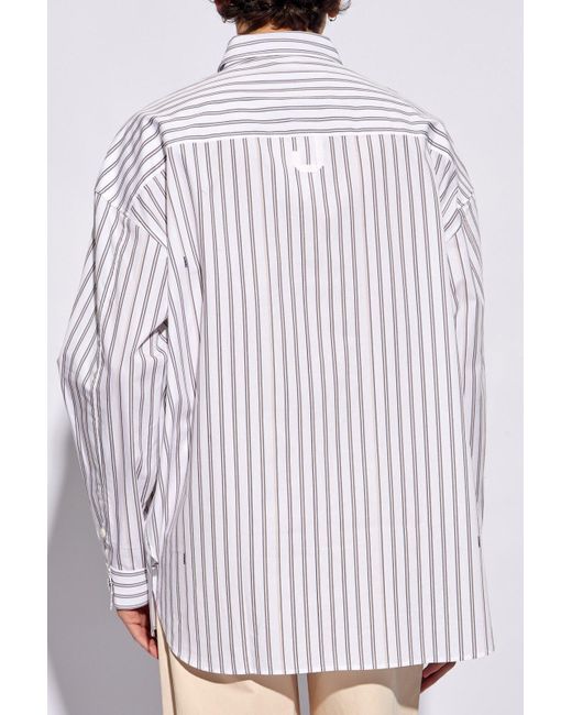 Jacquemus White Striped Shirt, for men
