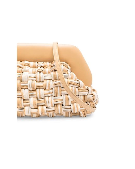 THEMOIRÈ Natural Clutch Bag Neutrals- Outer: Polyurethane