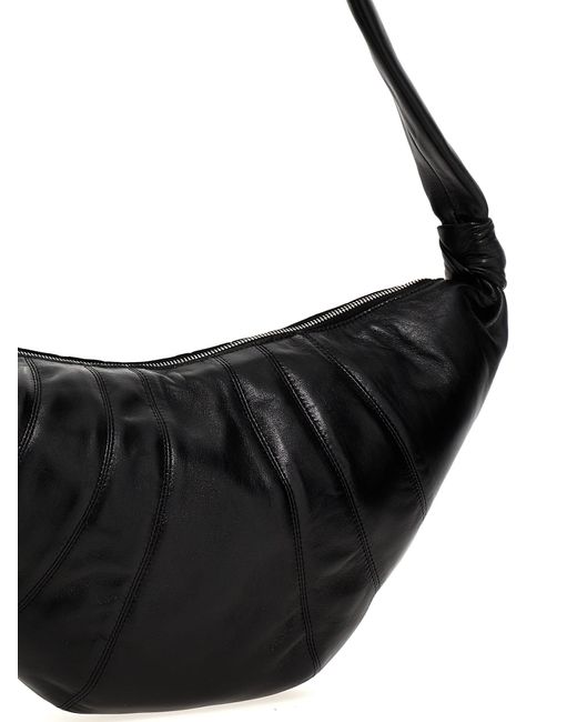 Lemaire Black 'Medium Croissant' Shoulder Bag