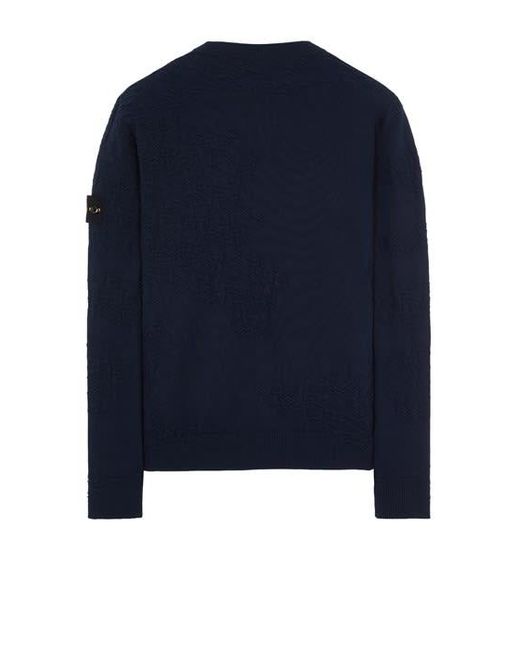 Stone Island Blue Sweater Cotton for men
