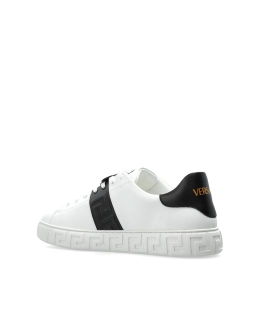 Versace White Sneakers With Logo for men