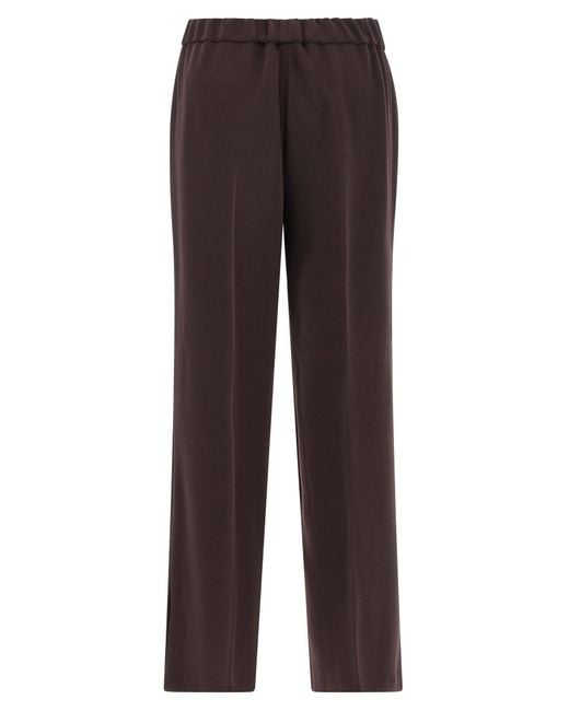 Alberto Biani Brown Cady Pants