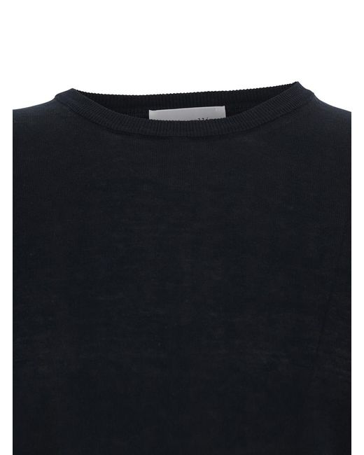 Roberto Collina Black T-Shirt With Crew Neck And Ribbed Cotton Finishes For Tshirts Polo Shirts for men