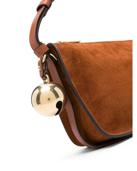 Burberry Brown Shield Sling Charm Shoulder Bag