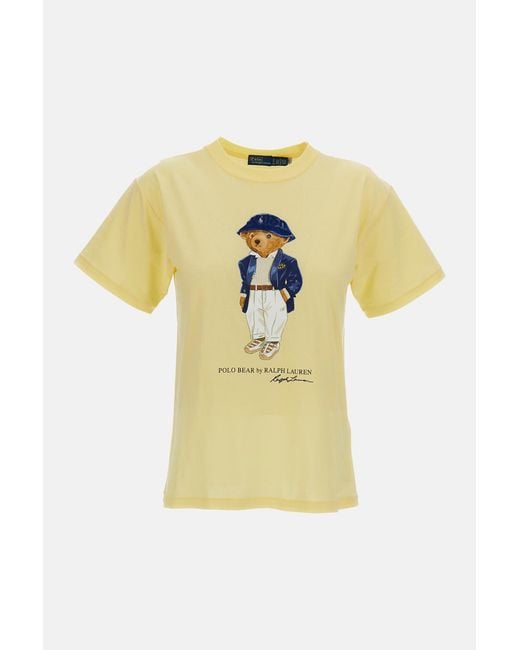 Polo Ralph Lauren Yellow T-Shirts And Polos Cotton