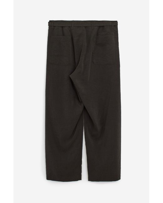 Lemaire Black Seamless Belted Pants for men