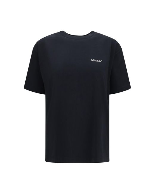 Off-White c/o Virgil Abloh Blue T-Shirt Arrow Out Flower-Balsam/Balsam Cotton T-Shirts & Jerseys