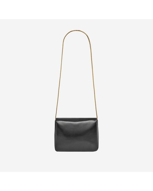 Saint Laurent Black Supple Shoulder Bag Leather