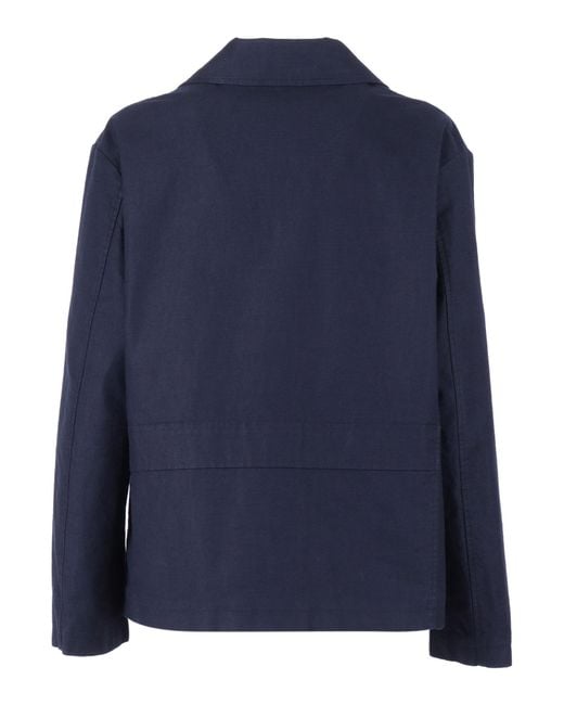 Aspesi Blue Jacket Cotton