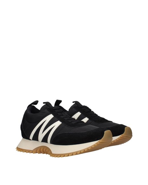 Moncler Black Pacey Sneakers Fabric