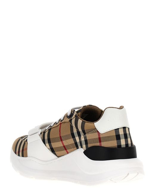 Burberry Natural Cotton Athletic Sneakers for men