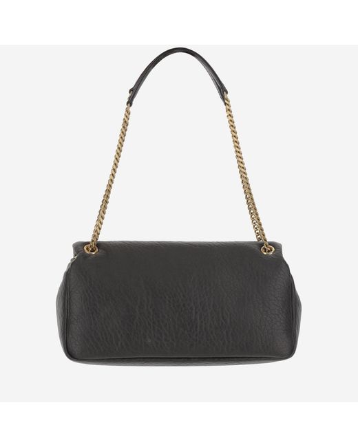 Saint Laurent Black Calypso Medium Leather Bag Lambskin Shoulder