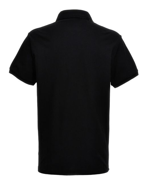 Etro Black Logo Embroidery Shirt Polo for men