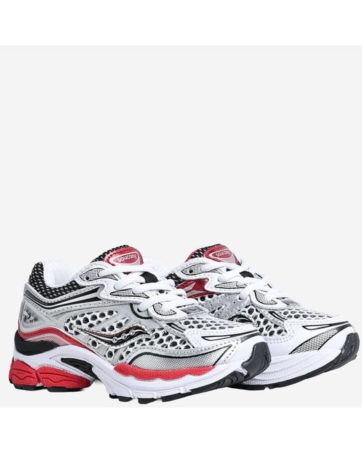 Saucony White Sneakers Progrid Omni 9 Fabric Trainers