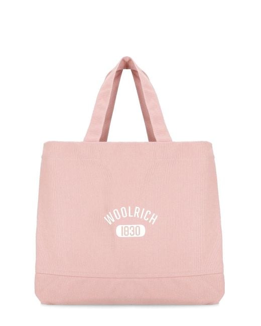 Woolrich Pink Shopper Tote Bag for men