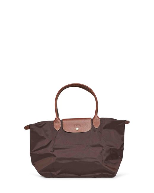 Longchamp Brown Shoulder Bag Le Pliage Original L Polyamide