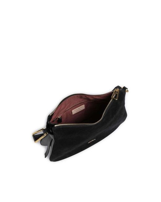 Coccinelle Black Shoulder Bag Cowhide Shoulder-Bags