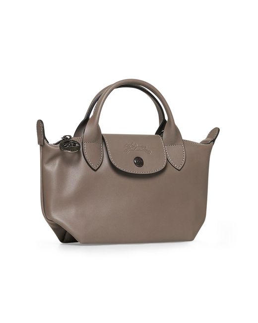 Longchamp Gray Le Pliage Xs Top Handle Bag