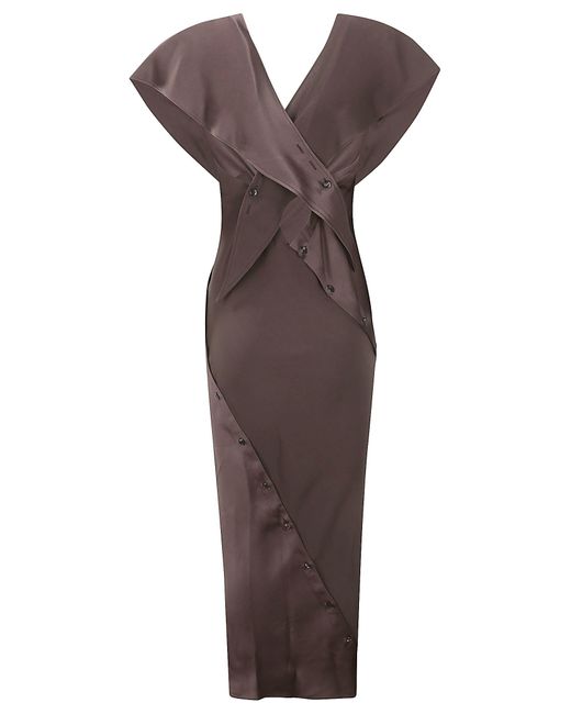 Setchu Brown Origami Dress 3