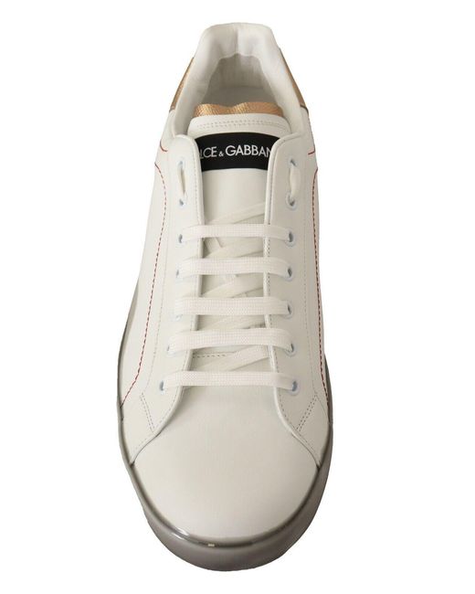 Dolce & Gabbana Black Elegant & Leather Sneakers for men