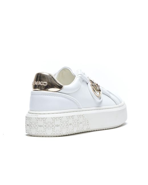Pinko White Sneakers Leather