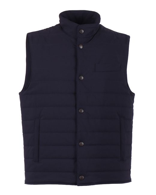 Fay Blue Travel Stretch Vest Polyamide Elastane for men